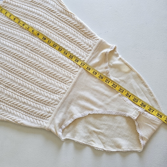 Rare 90's DKNY Wool Cream Sweater Luxury Long Sleeve Knitted Bodysuit Jumpsuit S - Picture 10 of 16